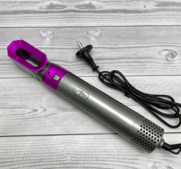 Стайлер для волос с пятью насадками 5в1 Hot Air Styler / Профессиональный фен - плойка / Набор 5в1